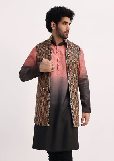 Multicolor Kurta With Resham Work On Jacket-SG233732 4 d181c220-f5a2-4433-9012-0754538d6adc