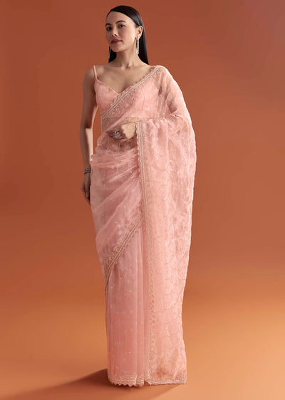 baby pink organza embroidered saree with jaal-sg262587-9 8