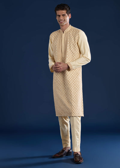 beige-embroidered-banarsi-silk-mens-kurta-and-pant-set-sg325976-1