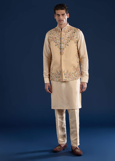 beige-silk-jacket-kurta-set-with-french-knot-sg332948-1