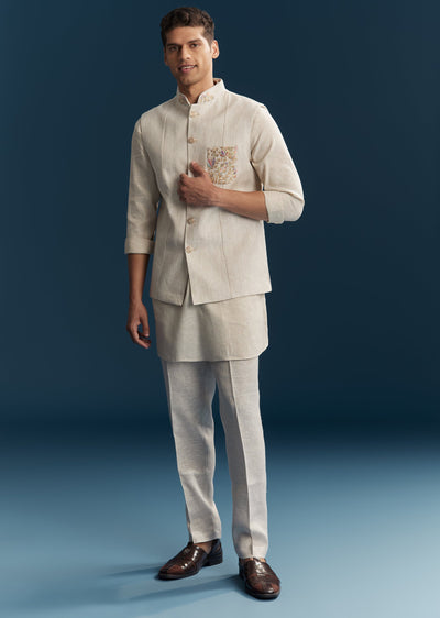 beige-silk-kurta-jacket-with-minimal-thread-detail-sg374915-1 2355f0c2-6029-41d3-91b6-b9f3abbe5b4b