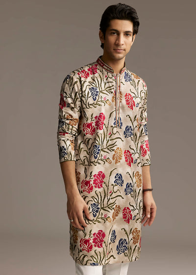 beige-silk-printed-designer-kurta-for-men-with-floral-print-sg321156-1
