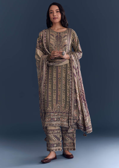 beige-wine-crepe-kurta-set-with-floral-print-sg346300-1