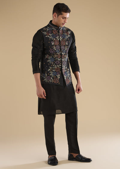 black-embroidered-silk-kurta-jacket-set-sg376077-1 2a3abc27-e74b-4a73-b715-224225c93221