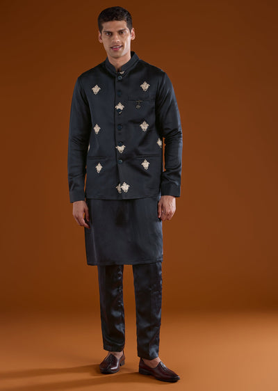 black-embroidered-silk-linen-kurta-jacket-set-sg344373-1 0a8b5779-6c5d-4115-9153-cce7d9917330