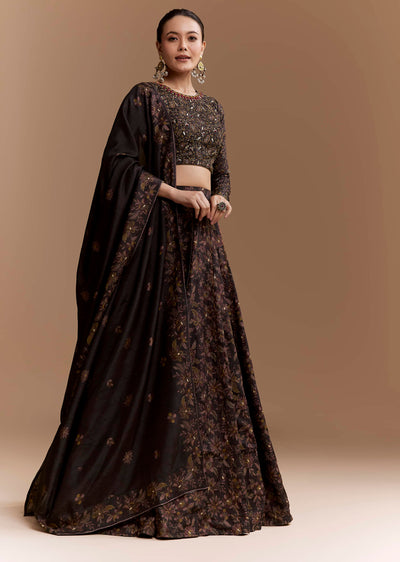 black-floral-print-silk-brdiesmaid-lehenga-set-with-dupatta-sg366173-1