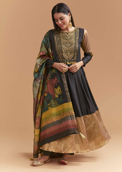 black-tussar-anarkali-suit-with-zardosi-and-sequins-hand-embroidery-sg346904-1