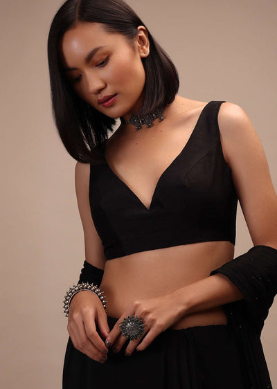black sleeveless blouse-m001blonra06y-sg95281 2