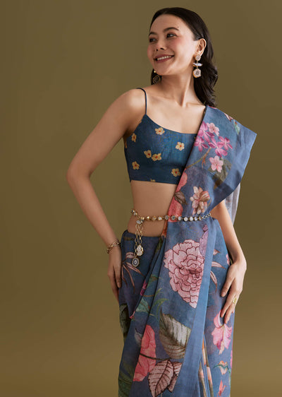 blue-linen-saree-with-botanical-floral-prints-sg291729-2