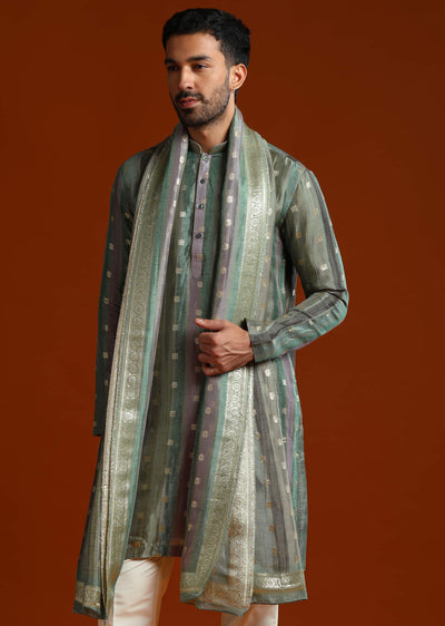 blue-silk-kurta-set-for-men-with-zari-work-sg332692-2
