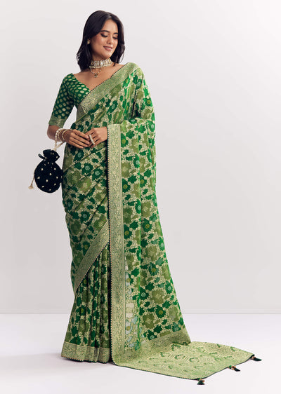 bottle-green-shaded-dola-silk-saree-with-zari-jaal-work-sg312402-2