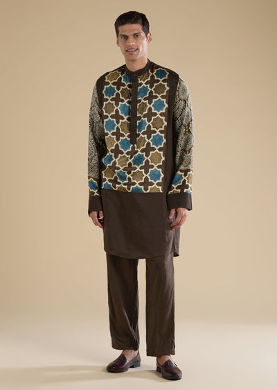 brown-ajrakh-printed-kurta-set-sg349341-1 108c45dc-9a8e-41da-9c23-c70a39ef7a5b