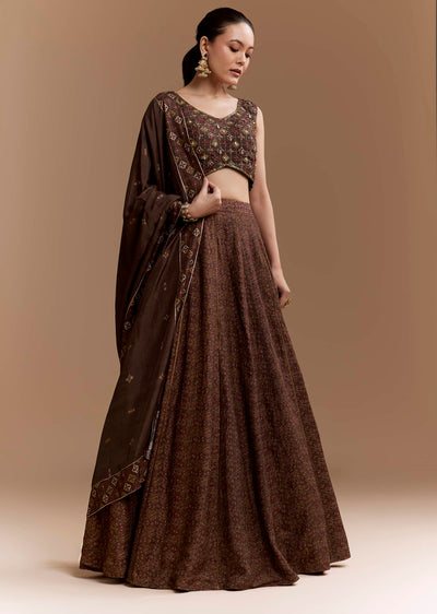 brown-printed-silk-bridesmaid-lehenga-set-with-dupatta-sg360126-1