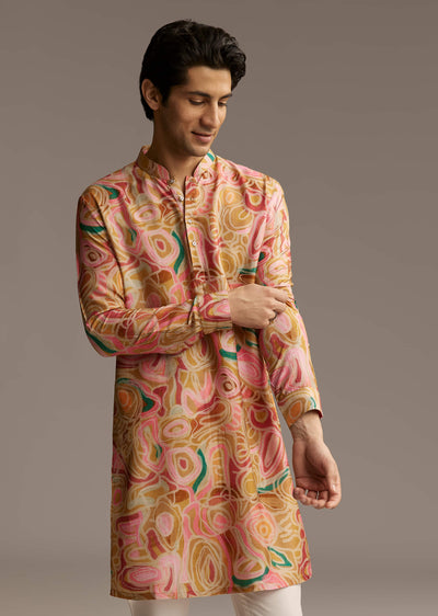 brown-silk-printed-designer-kurta-for-men-with-print-sg322692-1