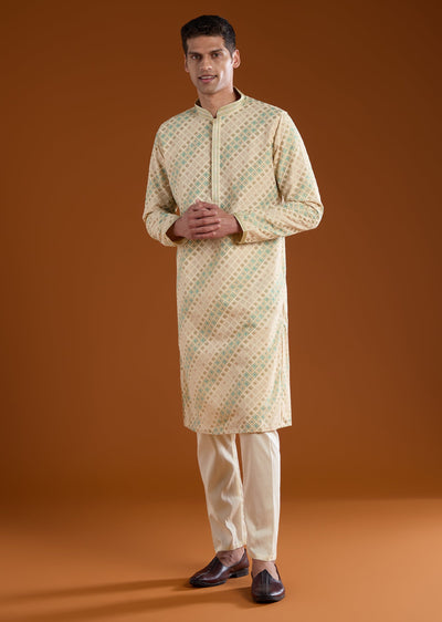 cream-jacquard-mens-kurta-pant-set-sg364053-1 70d13924-6f26-4f6e-8b84-a1767964db42