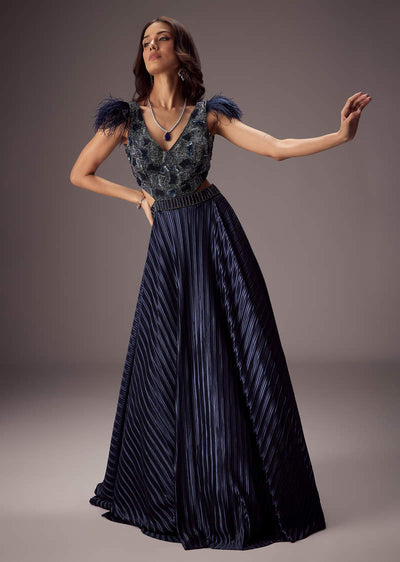 elegant-navy-crepe-gown-with-embroidered-yoke-and-sweeping-ghera-sg328406-1 3828952c-ac8b-4118-aacd-264ccb418003
