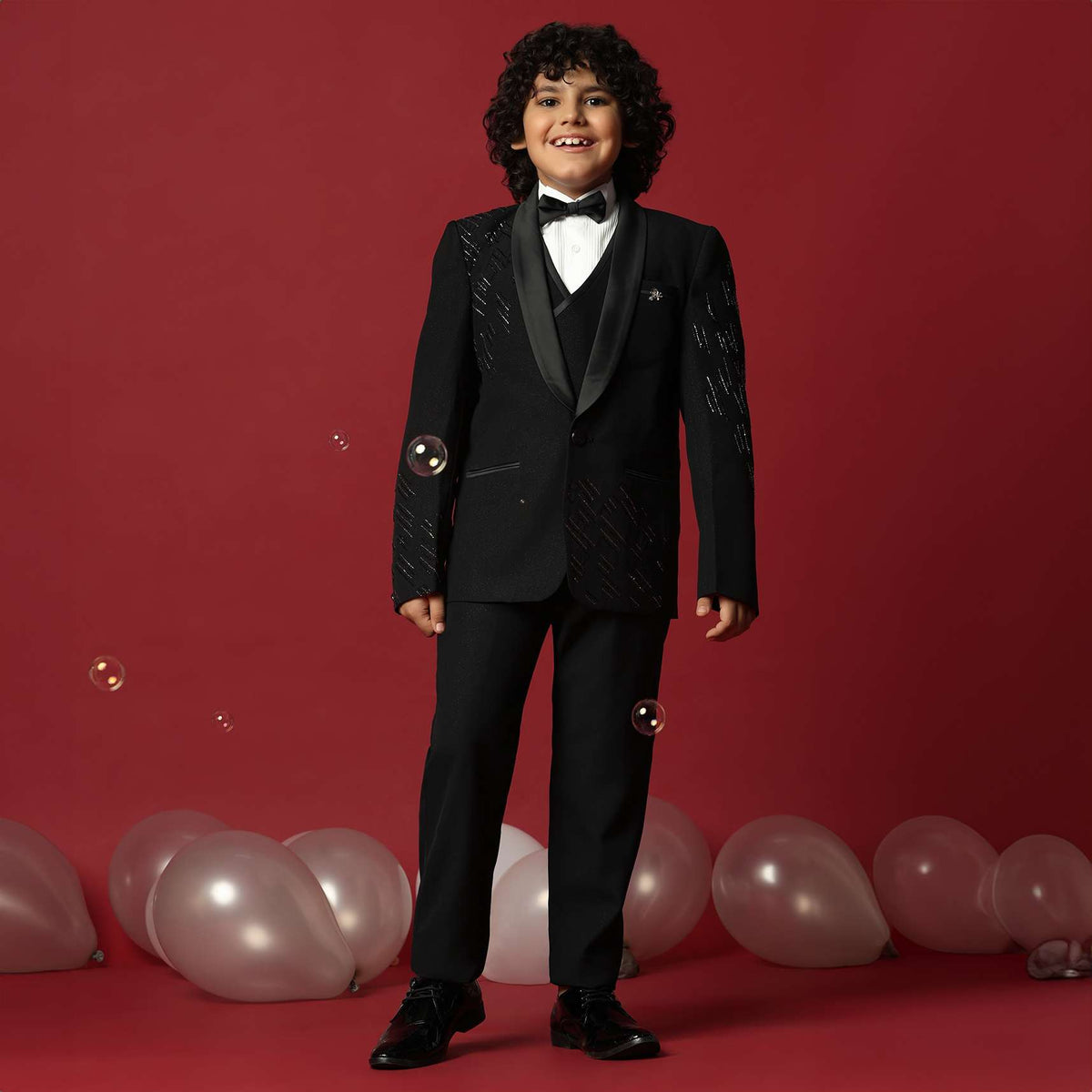 elegant black tuxedo for boys -sg201907 6