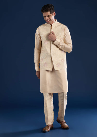 gold-art-silk-jacket-kurta-set-with-dori-work-sg332980-1
