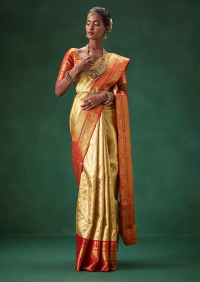 gold-bridal-kanjivaram-floral-weave-saree-with-unstitched-blouse-sg336044-1 95b1e8e5-8920-48dd-97b2-a6aaa1a6aa3d