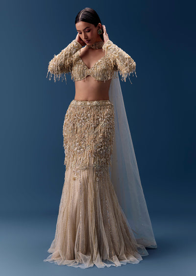gold-fishcut-lehenga-with-blouse-and-choker-dupatta-sg348160-1 bcbefe86-2f54-4acb-bbdf-d14073c0b2c4