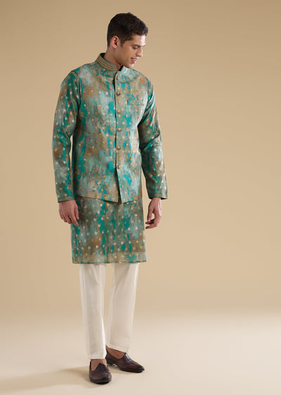 green-embellished-silk-kurta-jacket-set-sg369619-1 41384dfb-b795-4d56-a9fc-968b46cd9552