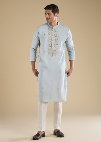 grey-kurta-set-with-pants-sg378724-1 4206226f-c473-4fc2-a9ab-94c0a521fcba
