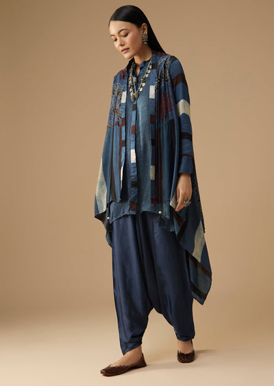 indigo-hand-dyed-ajrakh-jacket-and-dhoti-set-sg337291-1 f4f135dd-2837-4f46-b680-c9800a35ddaf