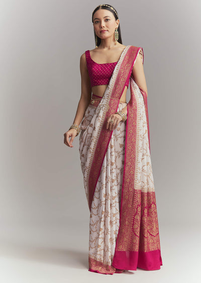 ivory-silk-woven-saree-with-rani-pink-contrast-work-sg342156-1