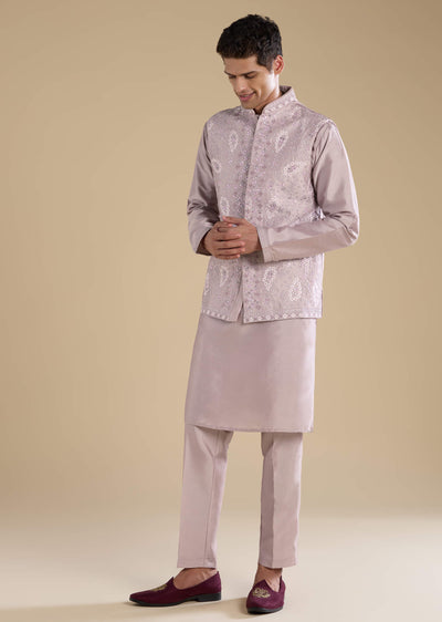lilac-silk-jacket-kurta-set-with-mirror-work-sg330422-1