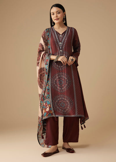 maroon-printed-silk-kurta-pant-set-sg370711-1 da5d23da-f65e-4237-94c9-c0d6ca2d61a3