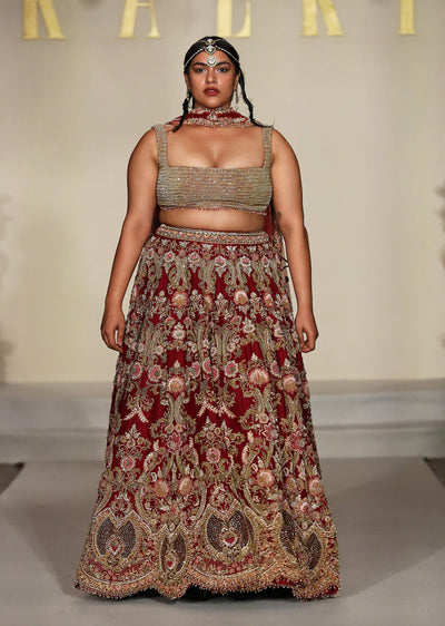 maroon-silk-bridal-lehenga-with-zardosi-and-patch-work-sg355265-1