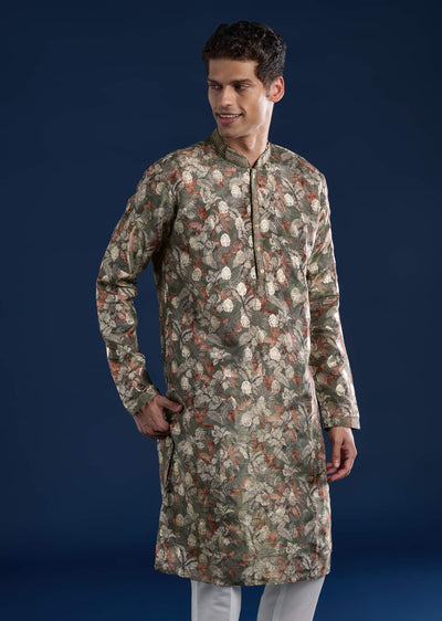 mehendi-green-foil-work-mens-kurta-and-pant-set-sg363477-4