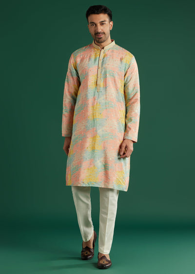 multicolour-silk-kurta-set-for-men-with-tie-dye-and-mirror-work-sg330174-1 eaca6528-9619-4c78-9793-edf755579b70