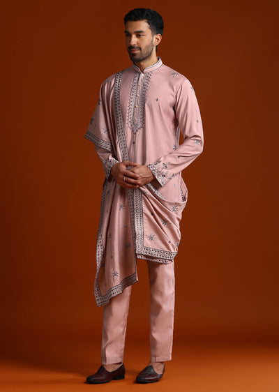 onion-pink-kurta-set-for-men-with-thread-work-sg322676-1