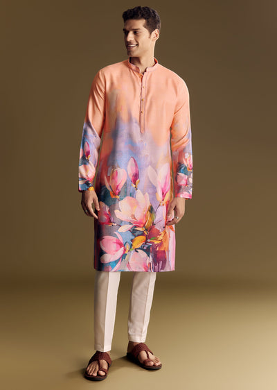 peach-floral-printed-linen-kurta-set-with-contemporary-styling-sg328225-1