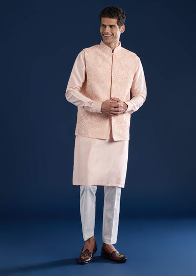peach-silk-jacket-kurta-set-with-dori-work-sg332972-1