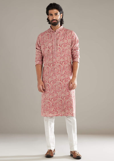 peach-silk-kurta-set-for-men-with-paisley-print-sg347909-1 6200a4b7-1c71-4692-8650-932cd757bd71