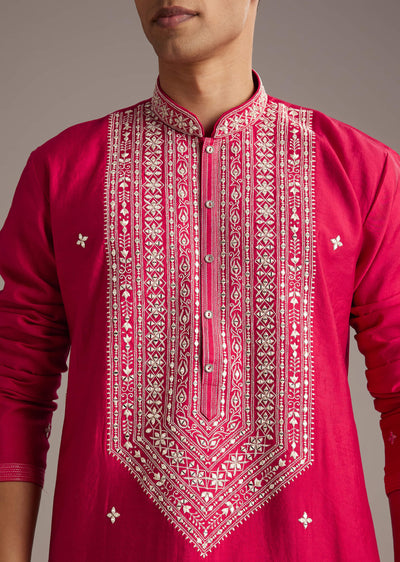 pink-silk-kurta-set-for-men-with-mirror-and-thread-work-sg358785-1