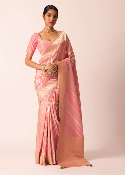 pink striped tissue silk saree-sg182588 10