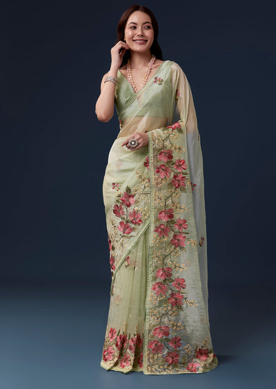 pista-green-tissue-organza-saree-with-multicolor-resham-thread-and-lace-border-sg346423-1 1790acec-a27c-4ebc-8dbb-9031b634a444