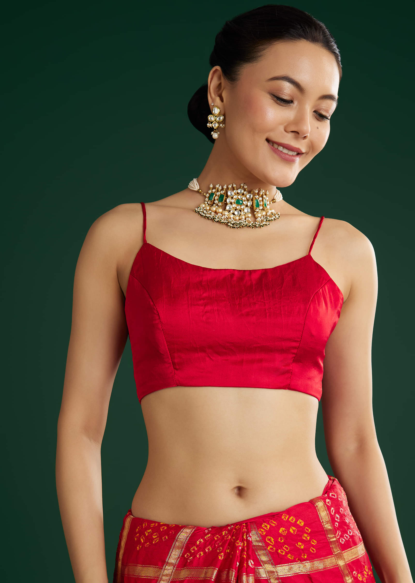 red-bandhani-saree-with-gota-work-sg315808-7