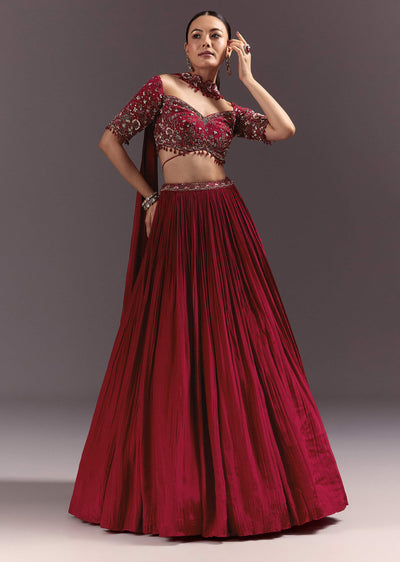 red-crepe-hand-embroidered-lehenga-set-with-dupatta-sg262426-2