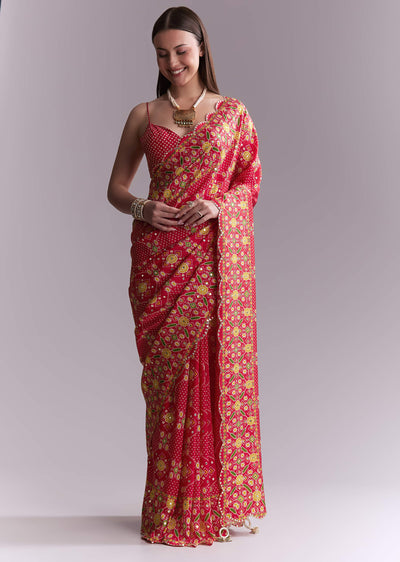 red-satin-saree-with-ikat-geometric-print-and-mirror-work-sg351942-1
