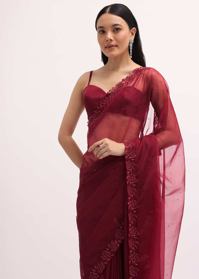 red embroidered organza saree with unstitched blouse-sg224931 7 1e34ec65-eff0-4361-b1aa-ccc5b9002a98