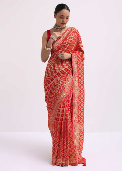 red woven georgette saree with unstitched blouse-sg208221 6 83b501fc-1beb-41f7-bf2b-d4f97f9c011d