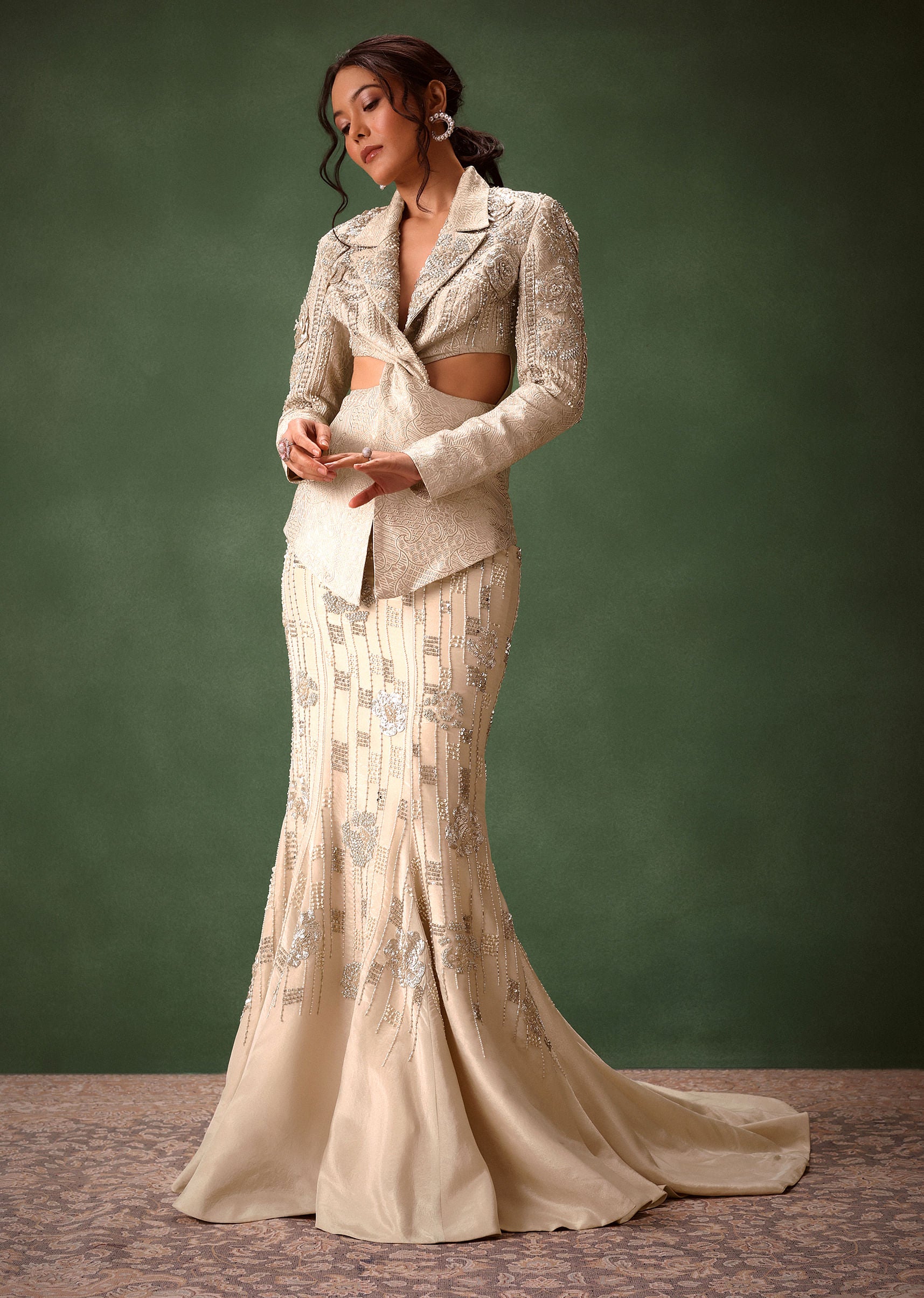 high waisted formal dress ZAPAKA Women Halter Satin Prom Dress with Slit A Line Ruched Dark Green  Long Evening Dress