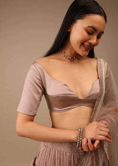 sphinx grey blouse in satin with plunging sweetheart necklin-m001blra13y-sg92700 1