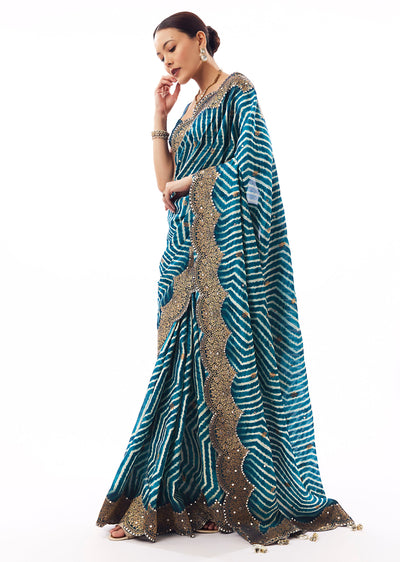 teal-blue-lehariya-saree-with-mirror-work-sg365683-1 c3276cf3-92ff-4c31-afa4-bbb9643db7aa