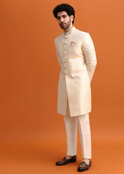 white cut work embroidered sherwani-sg228302 6 834c7fc4-4cc6-4566-8a63-28db5c65013d