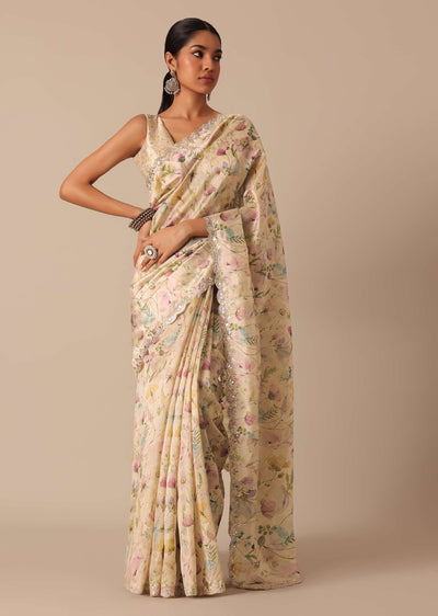 white saree with cutwork scallop-sg182598 9